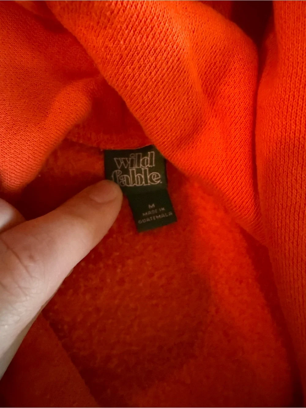 wild fable Red Cropped Hoodie with Drawstring - Picture 2 of 2